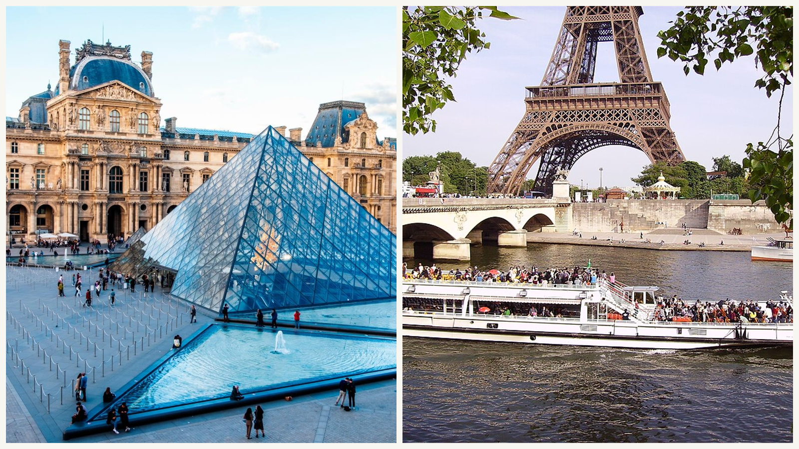 Louvre Museum and Seine river cruise combo